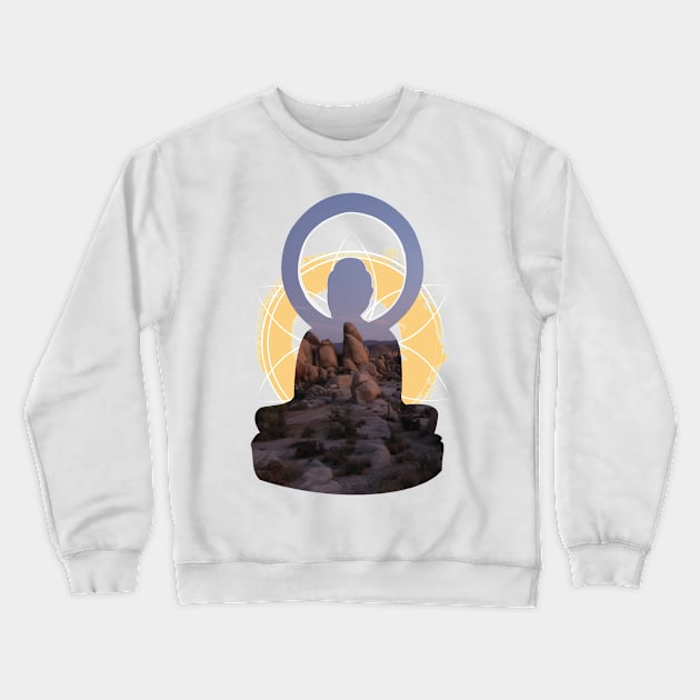 Joshua Tree Buddha Crewneck Sweatshirt by Mukti & Siddhartha